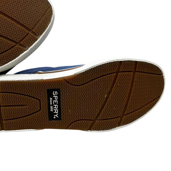 Sperry Halyard CVO Washed Twill True Navy Casual Shoes Men's Size 8 M - Picture 11 of 12